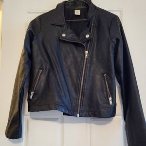 Leather Jacket ; Brand: Crazy 8 ; Size: XL ; Color: Black